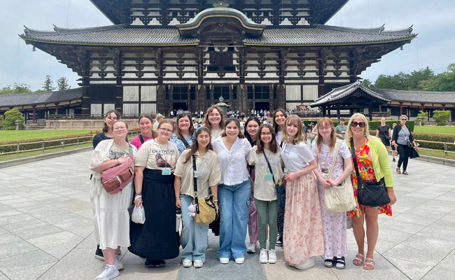 Students from NDHS make a special visit to Kyoto, Japan to connect with students of Notre Dame Jogakuin Jr. and Sr. High School 