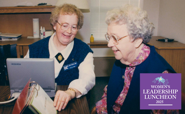 Sister Gabriel Spaeth conducts a mental examination for the Nun Study in Elm Grovem WI.