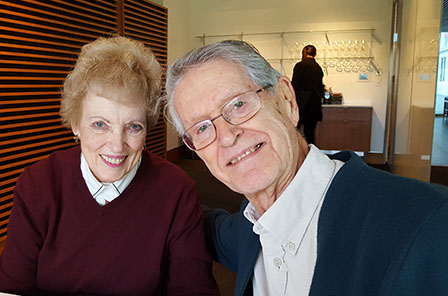 Dr. Leroy Ortmeyer and his wife in a photo. The image was used in the donor newsletter. 