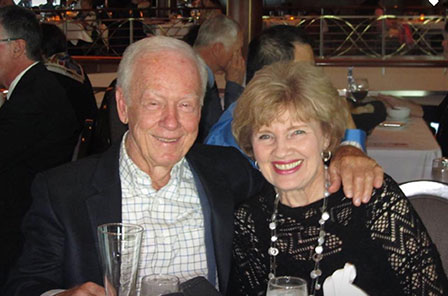 Sharon and Russell Stutes in a photo. The image was used in the donor newsletter. 