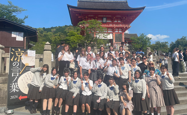 Students from NDHS make a special visit to Kyoto, Japan to connect with students of Notre Dame Jogakuin Jr. and Sr. High School